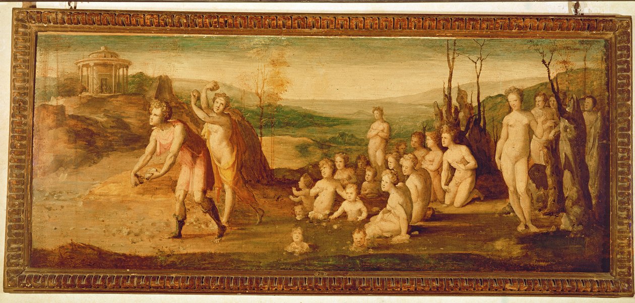 Deucalion et Pyrrha - Domenico di Pace Beccafumi  