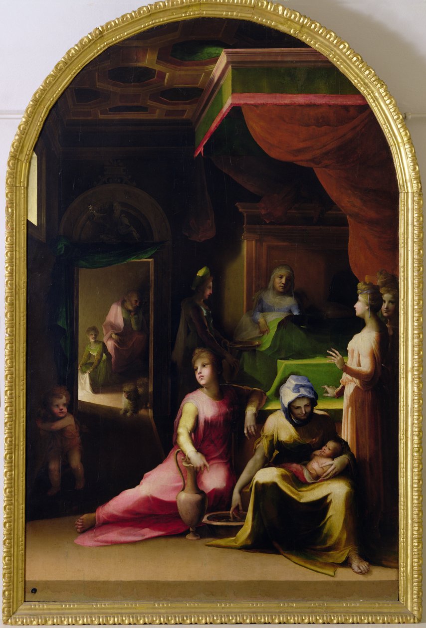 La naissance de la Vierge, c.1540-43 - Domenico di Pace Beccafumi  