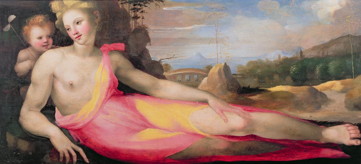 Vénus et Cupidon, c.1519 - Domenico di Pace Beccafumi  