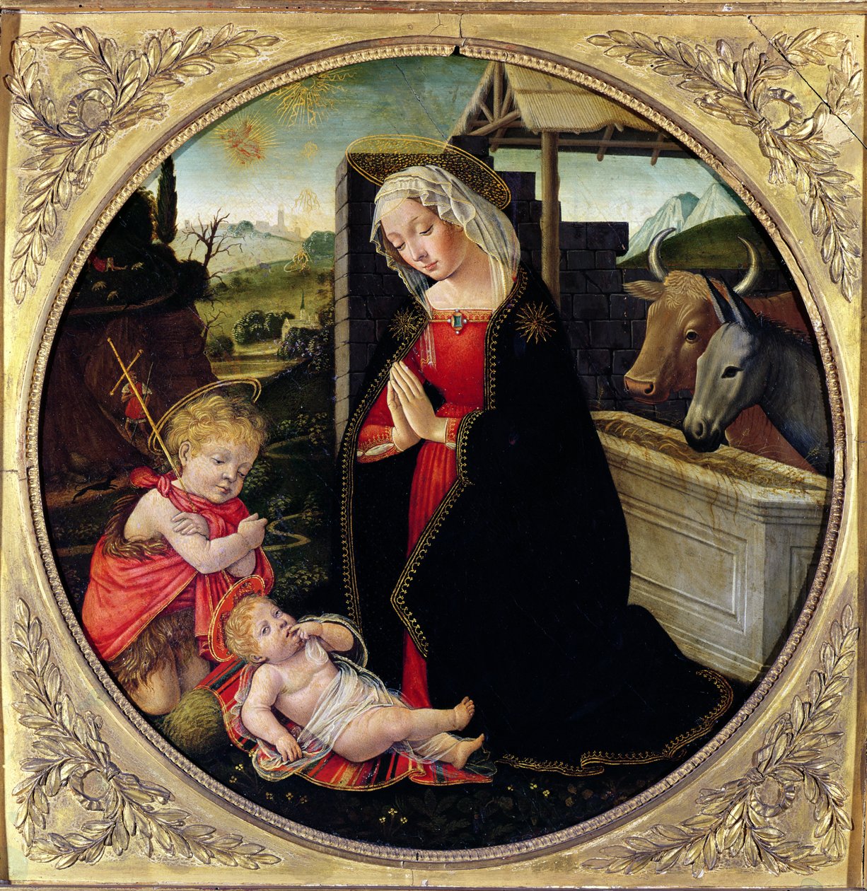 Madone et Enfant avec Saint Jean-Baptiste - Domenico Ghirlandaio