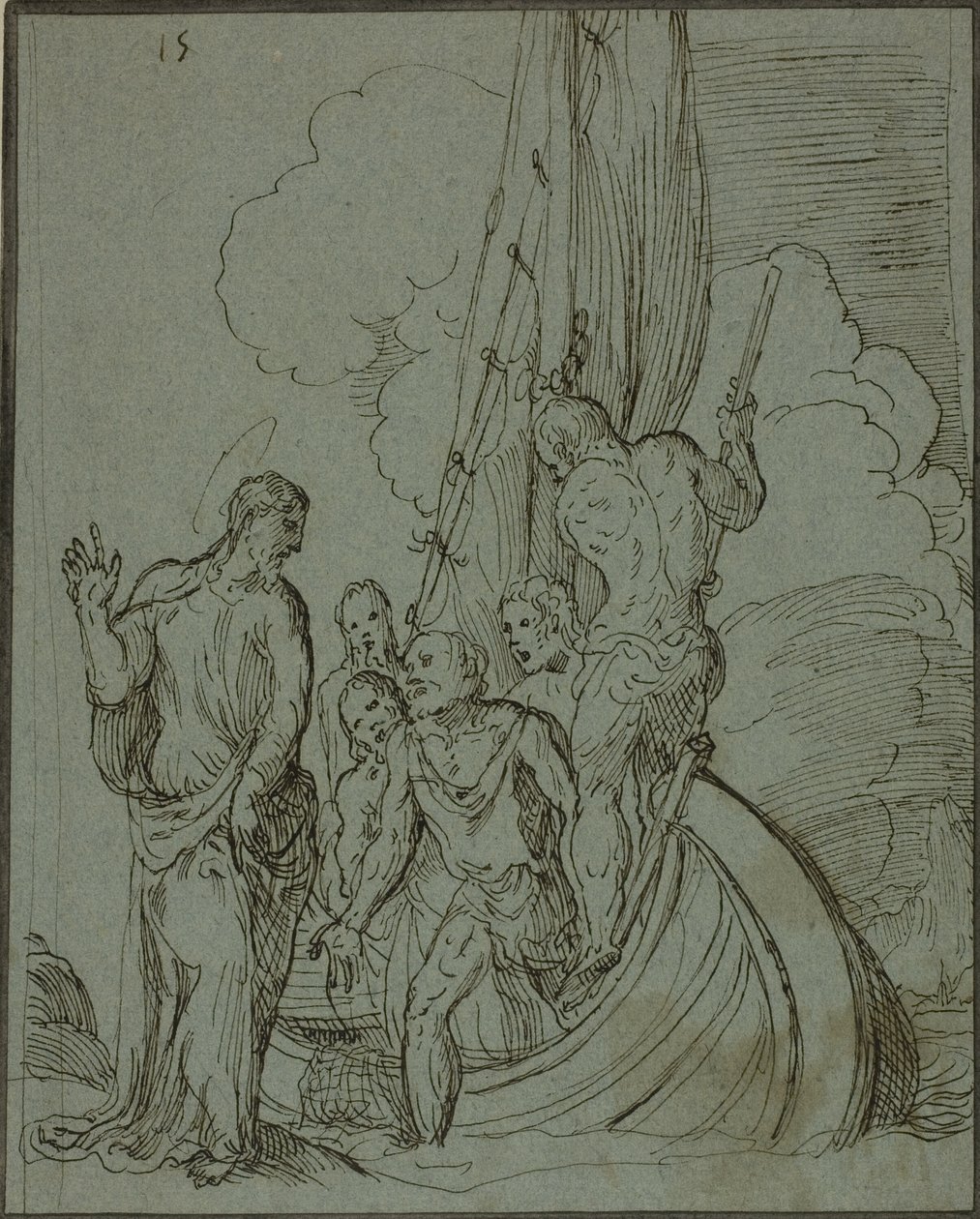 Christ marchant sur l