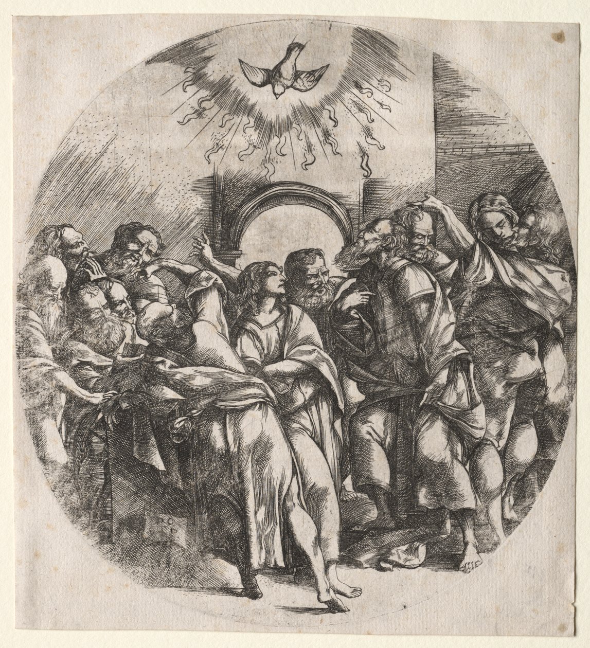 La descente du Saint-Esprit - Domenico Campagnola