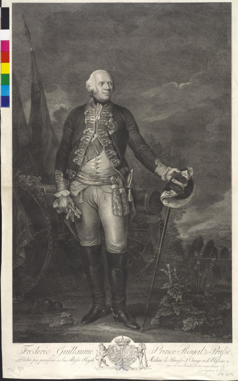 Roi de Prusse Frédéric-Guillaume II - Domenico Cunego