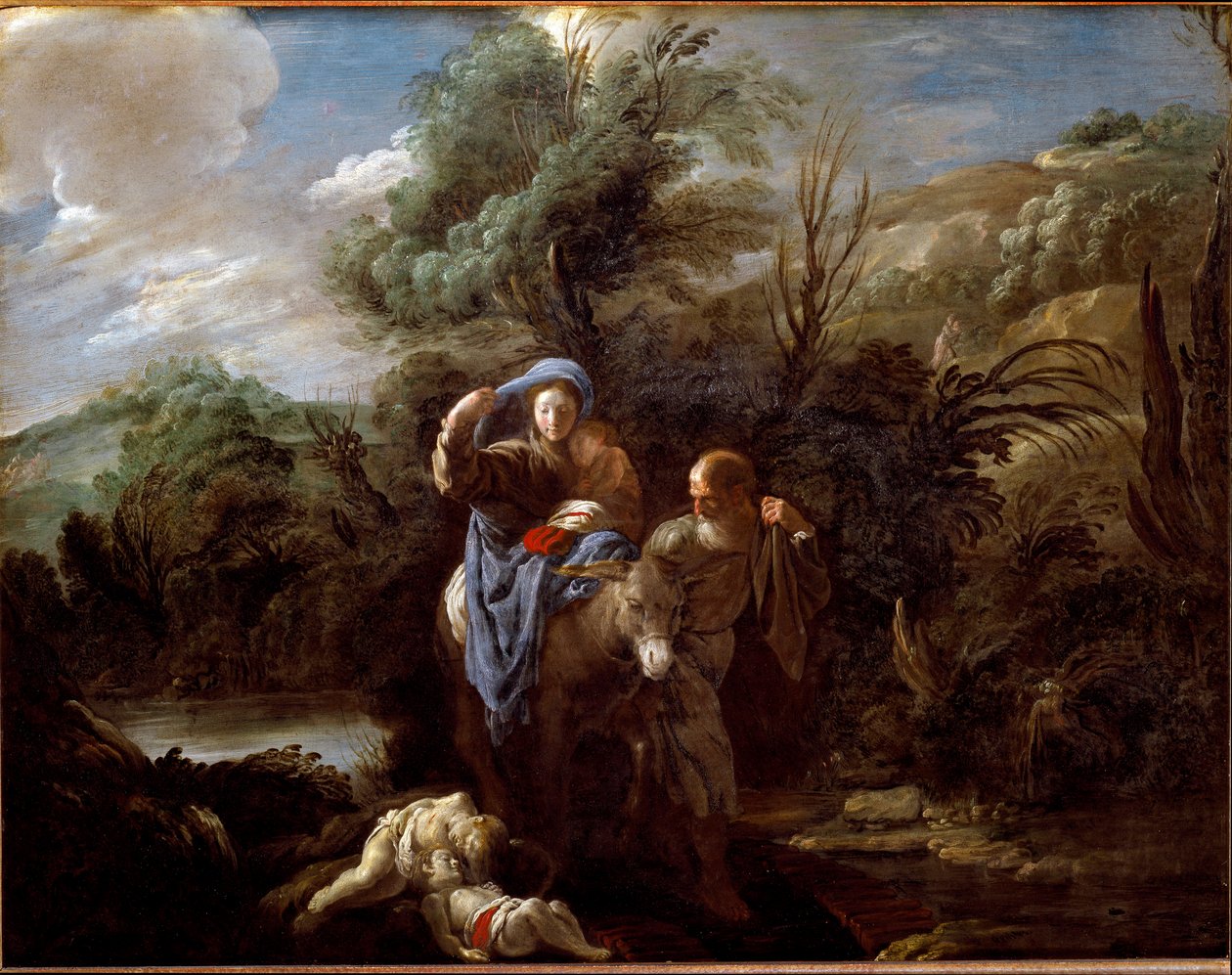 Fuite en Égypte - Domenico Fetti or Feti