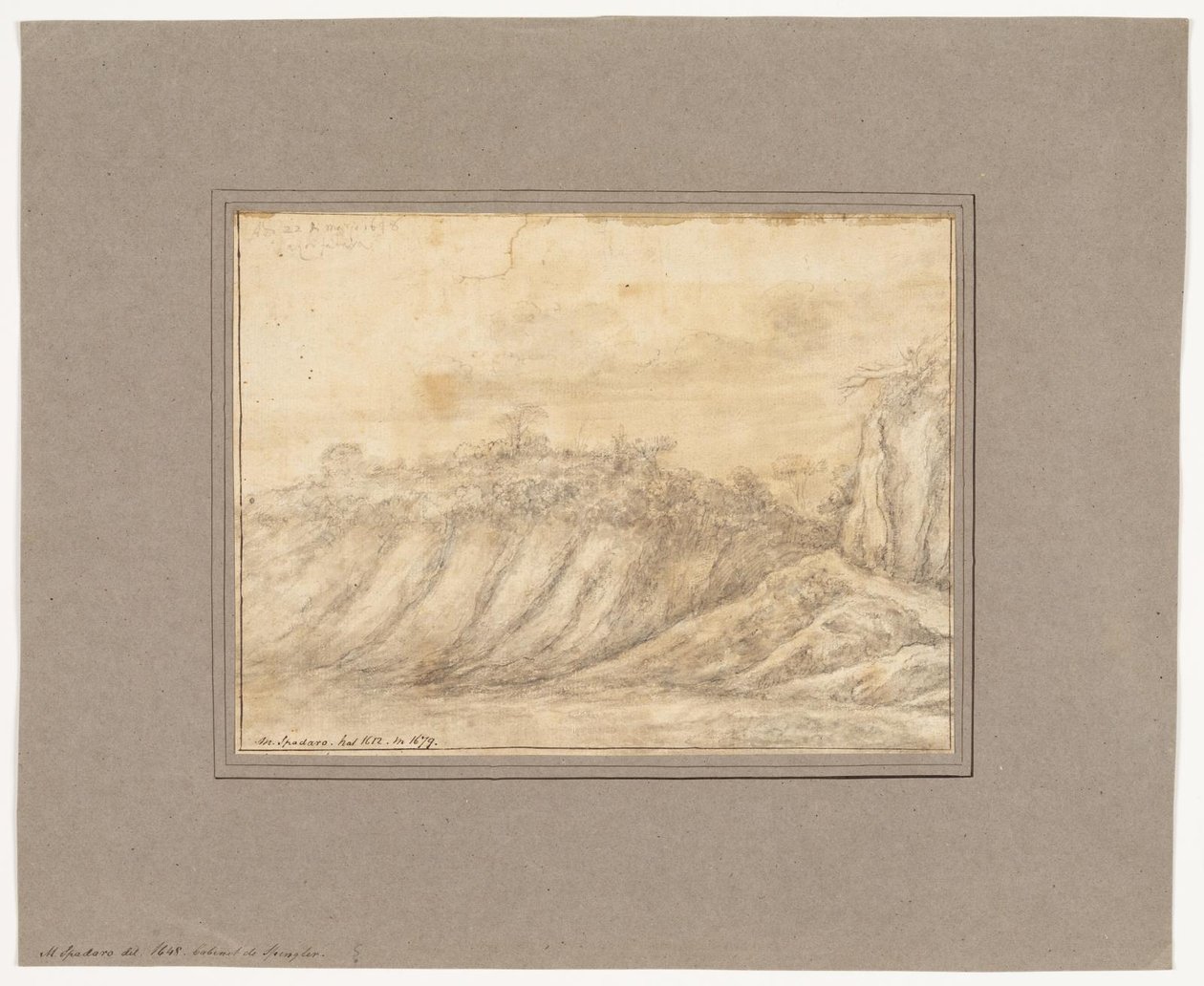 Vue de Solfatara di Pozzuoli, Naples - Domenico Gargiulo