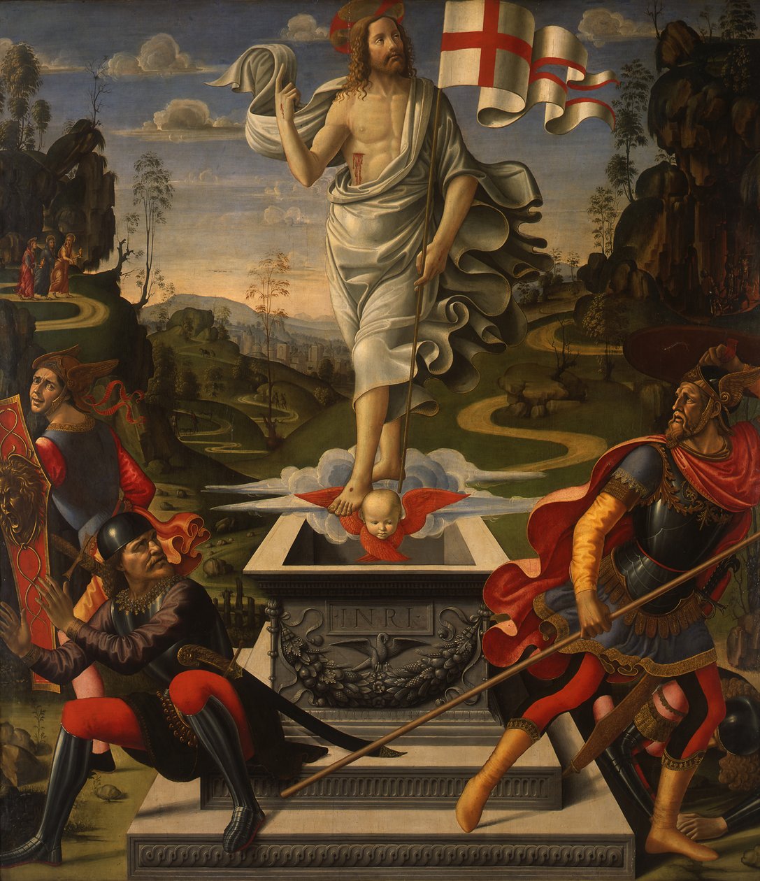 French : La résurrection du Christ Resurrection of Christ - Domenico Ghirlandaio