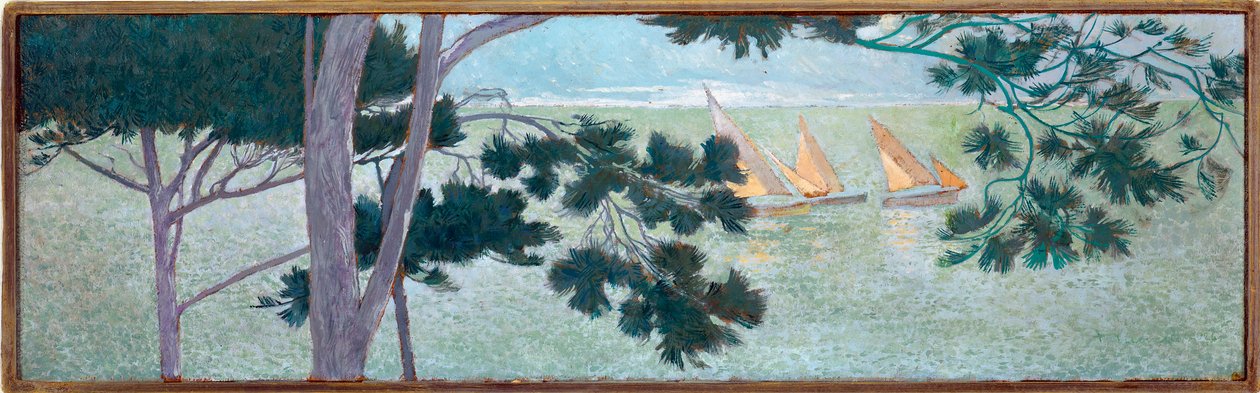 Pins au bord de la mer - Domenico Guerello