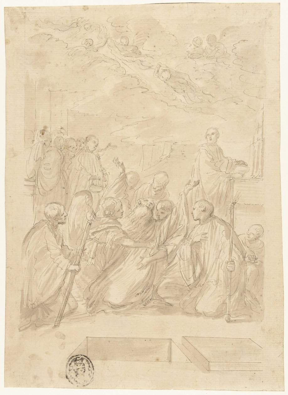 La mort de Saint Benoît - Domenico Maria Canuti