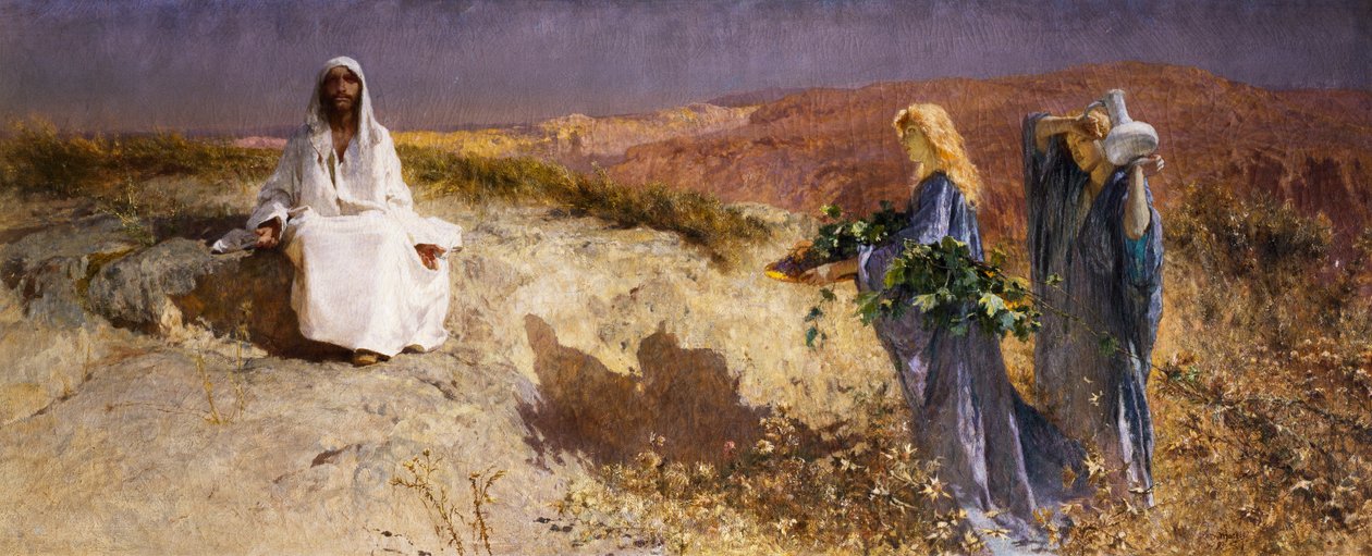 Christ dans le désert - Domenico Morelli