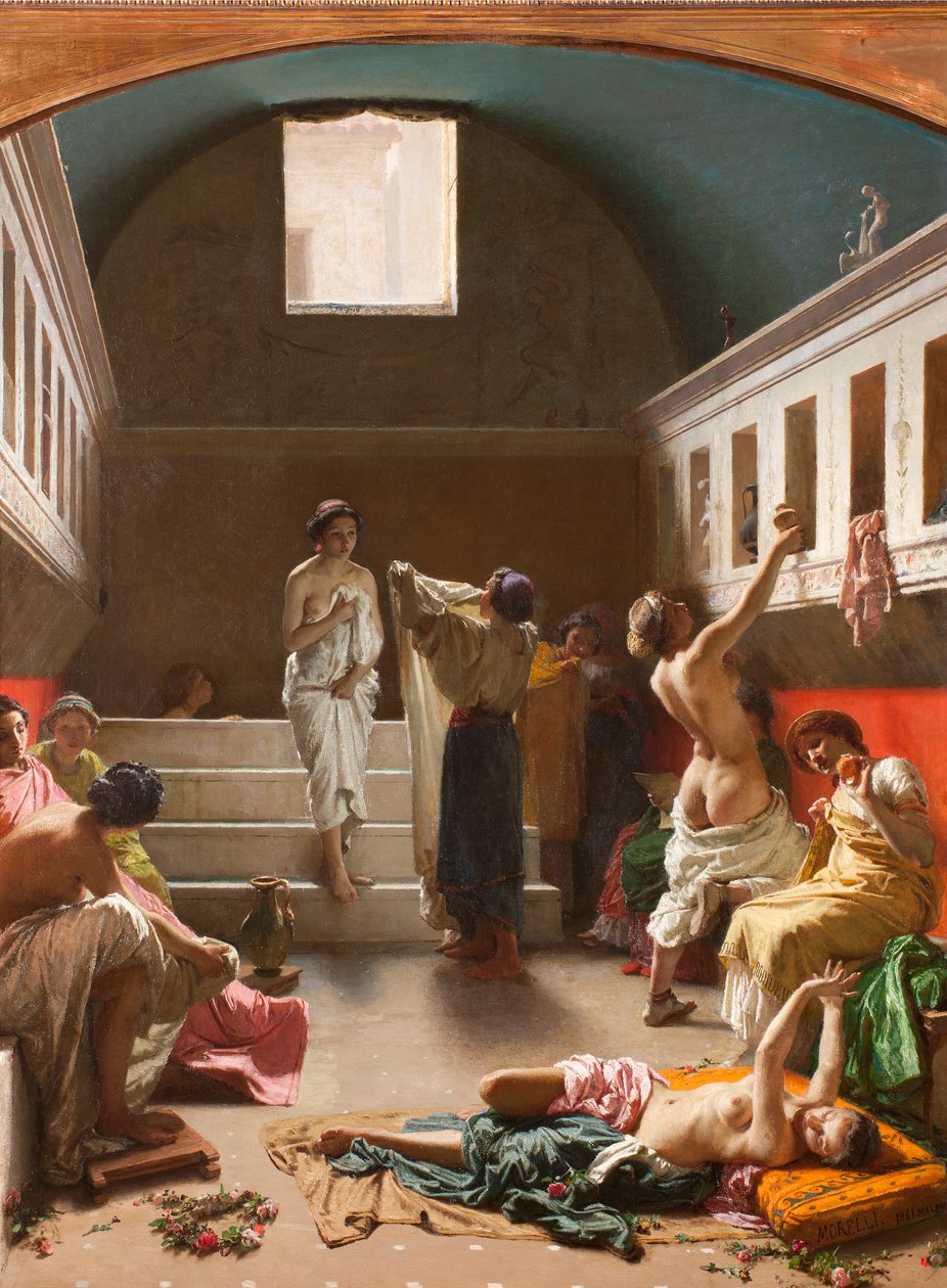 Les Bains de Pompéi - Domenico Morelli
