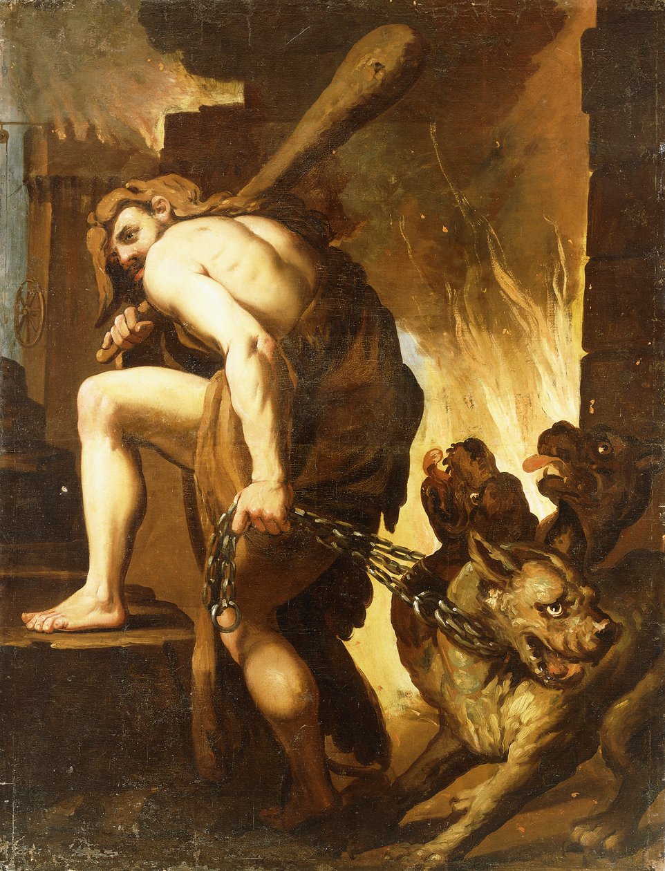 Hercule traînant Cerbère hors de l