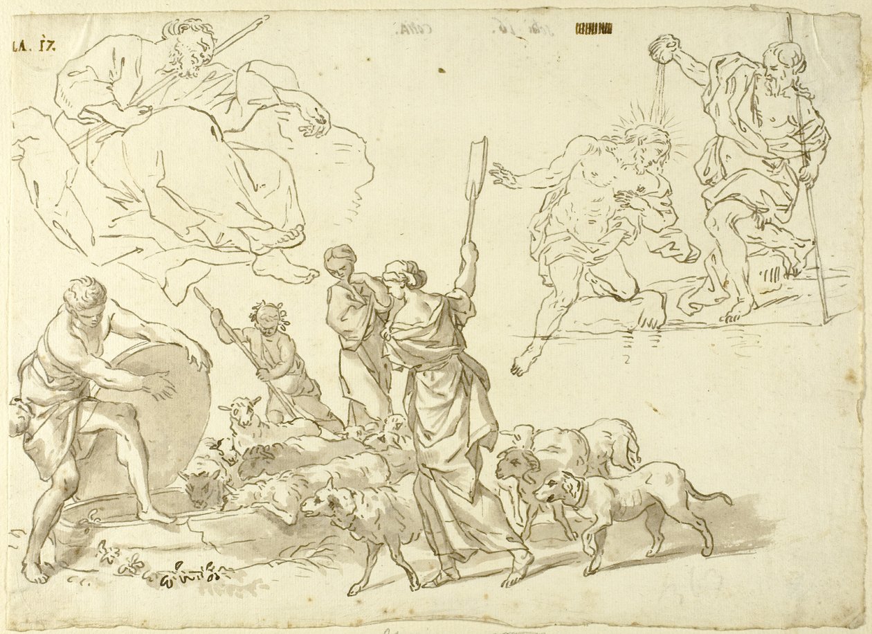 Esquisses de scènes religieuses - Domenico Piola