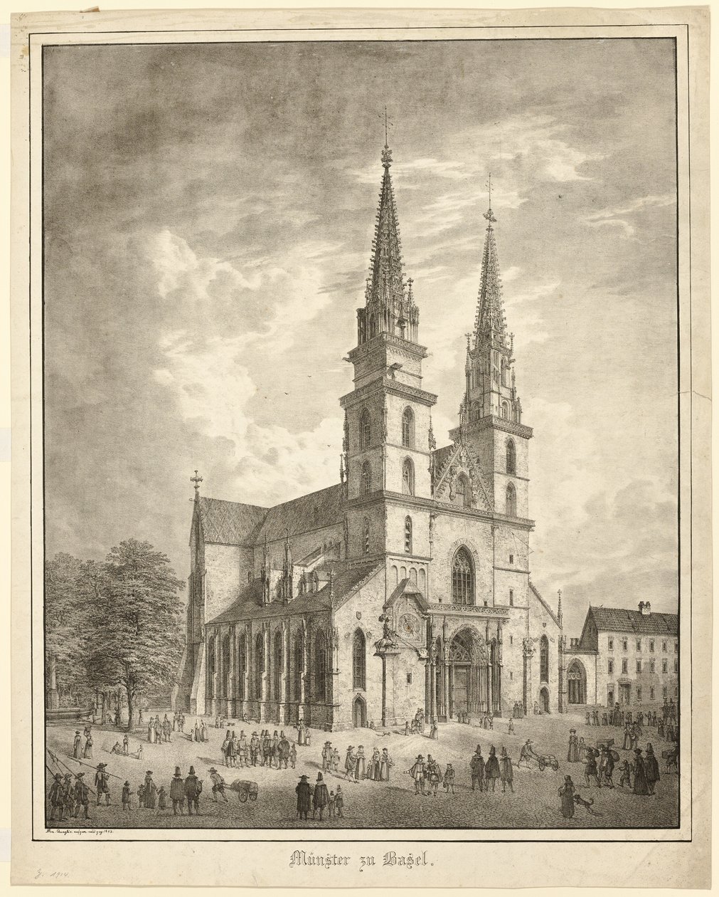 Münster à Bâle - Domenico Quaglio