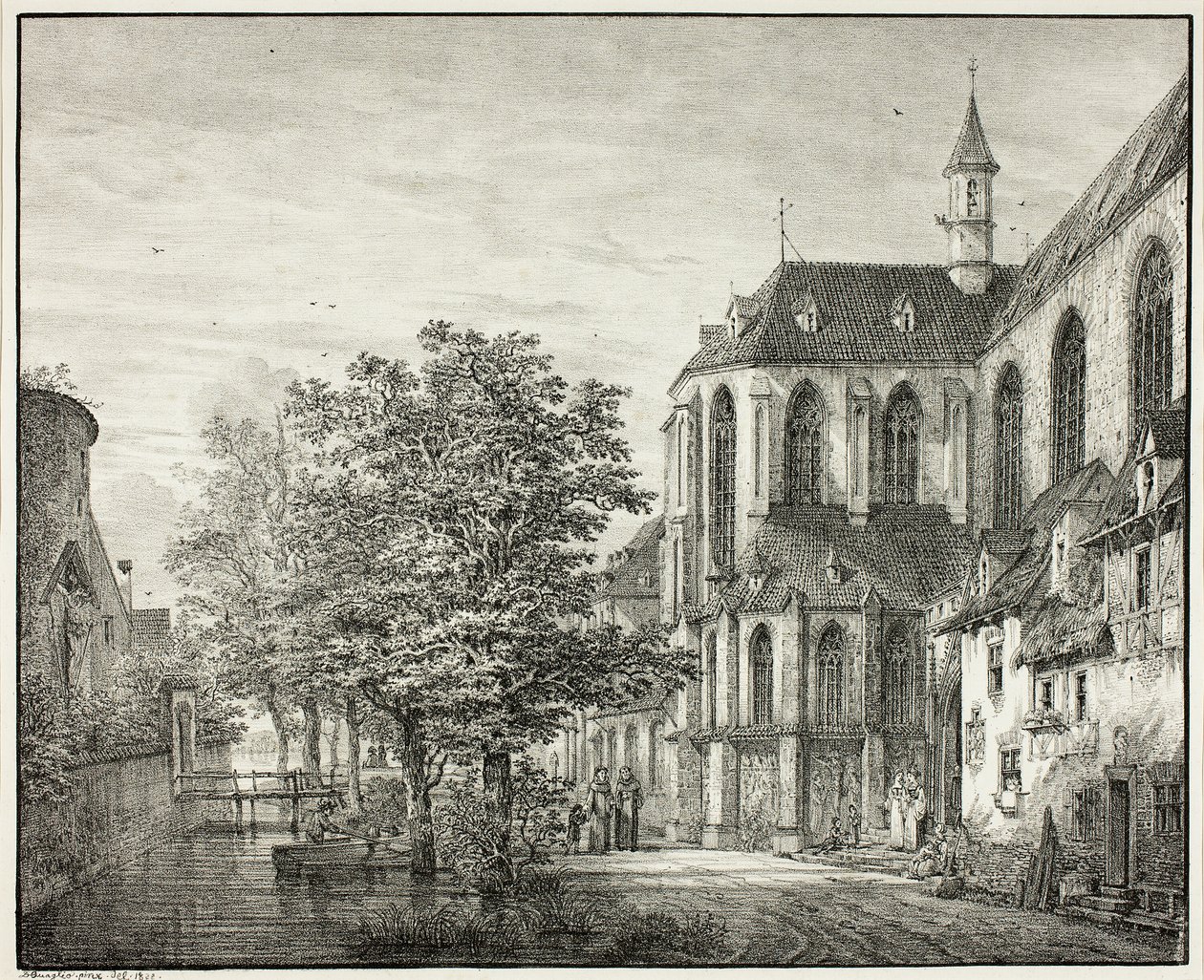 Église paroissiale à Boppard sur le Rhin - Domenico Quaglio