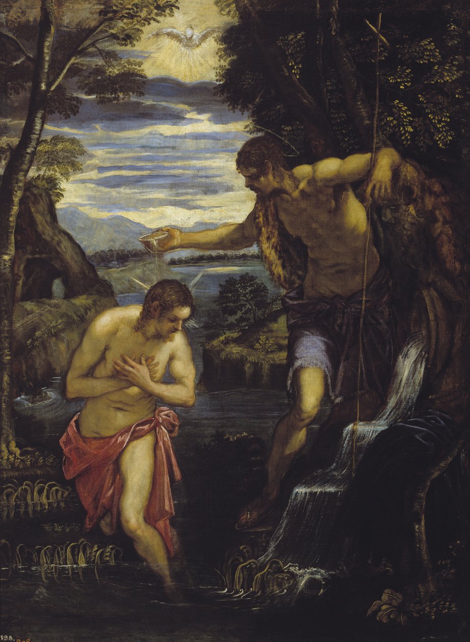 Le Baptême du Christ - Domenico Robusti Tintoretto