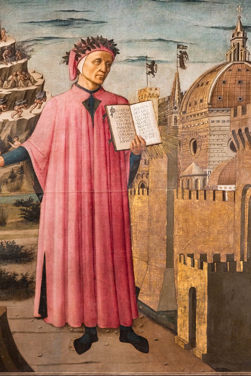 La Divine Comédie de Dante Alighieri, détail - Domenico di Michelino