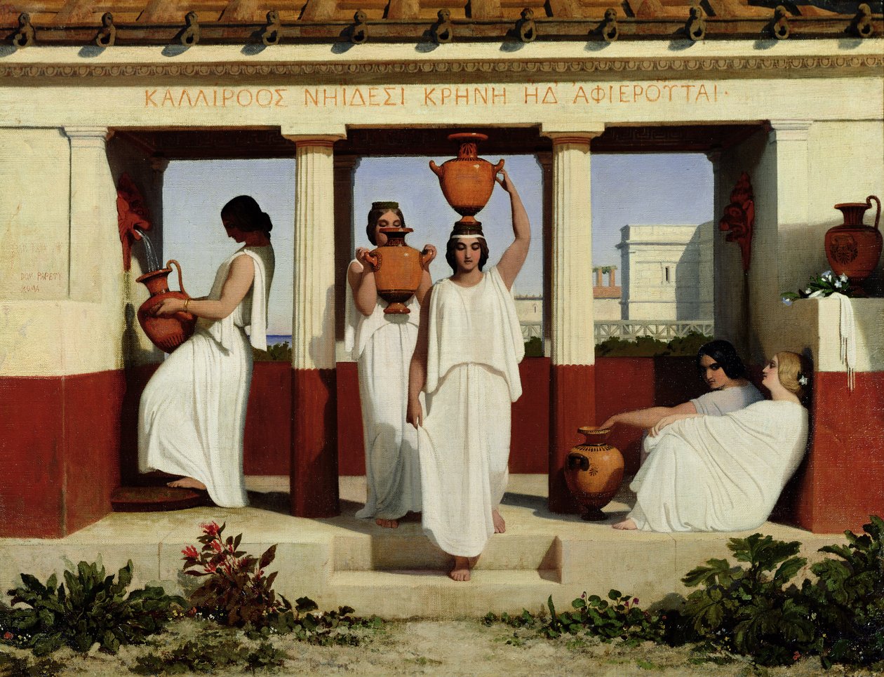 Femmes grecques à la fontaine, 1841 - Dominique Louis Papety
