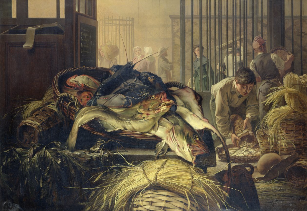 Le marché aux poissons - Dominique Henri Guifard