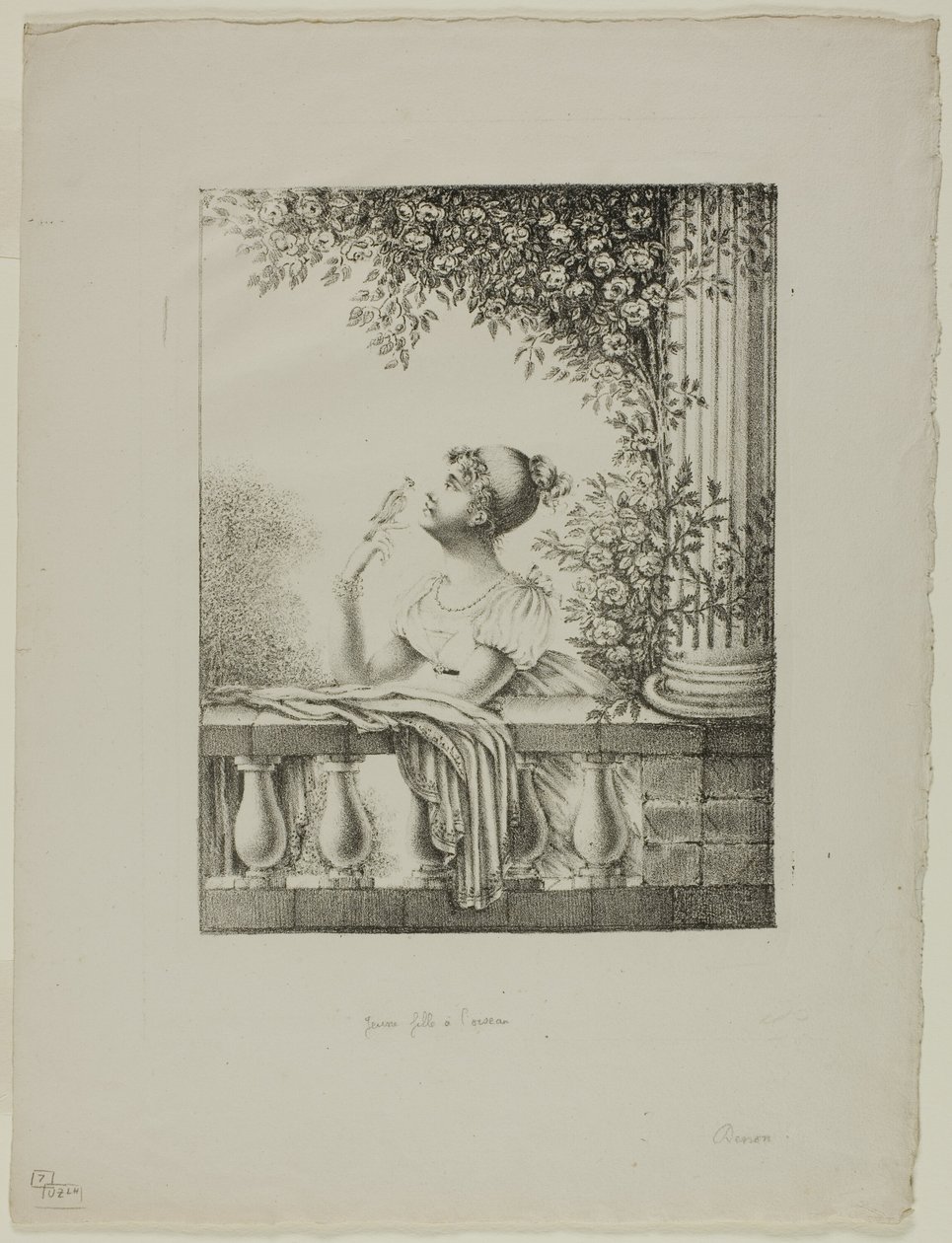 Jeune fille avec un oiseau - Dominique Vivant Denon