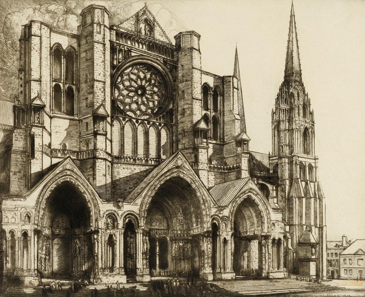 Chartres, Portail Nord - Donald Shaw MacLaughlan