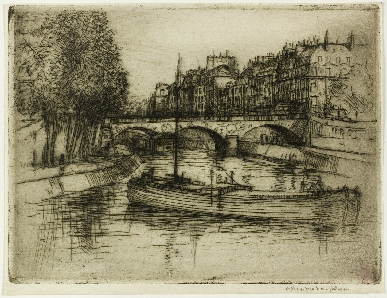 Le Pont St. Michel, Paris - Donald Shaw MacLaughlan