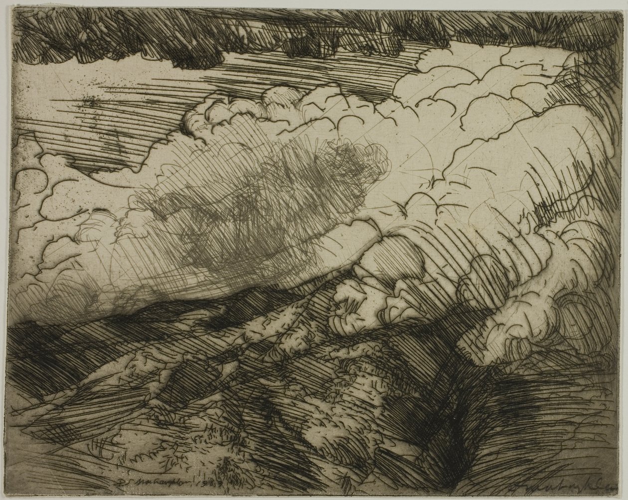 Tempête dans les Alpes, Suisse - Donald Shaw MacLaughlan