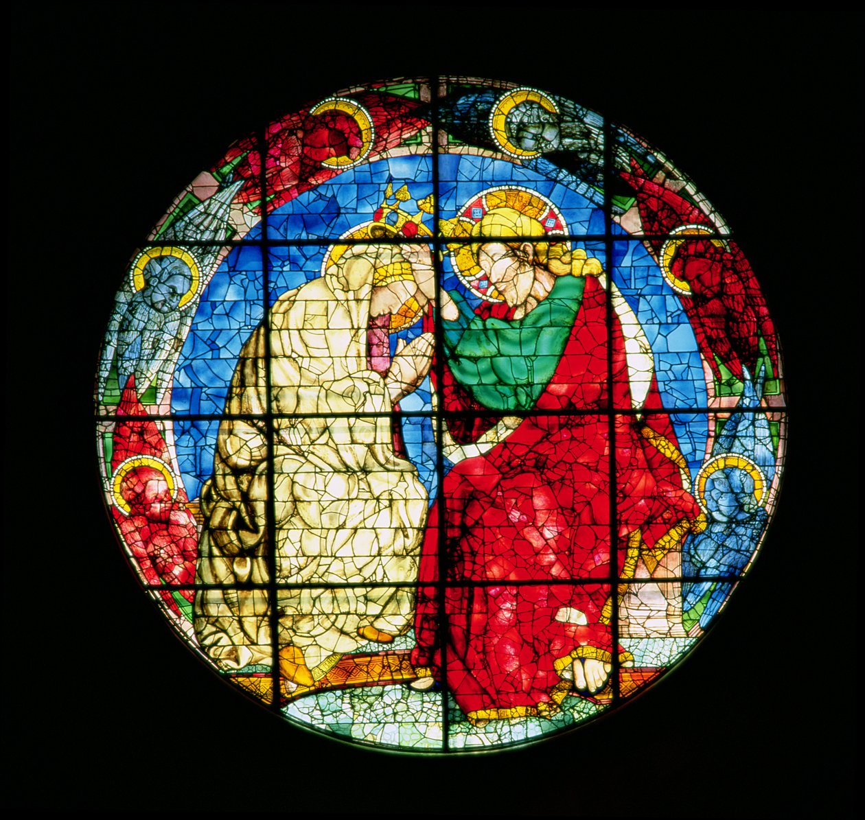 Oculus représentant le Couronnement de la Vierge, 1438 - Donatello