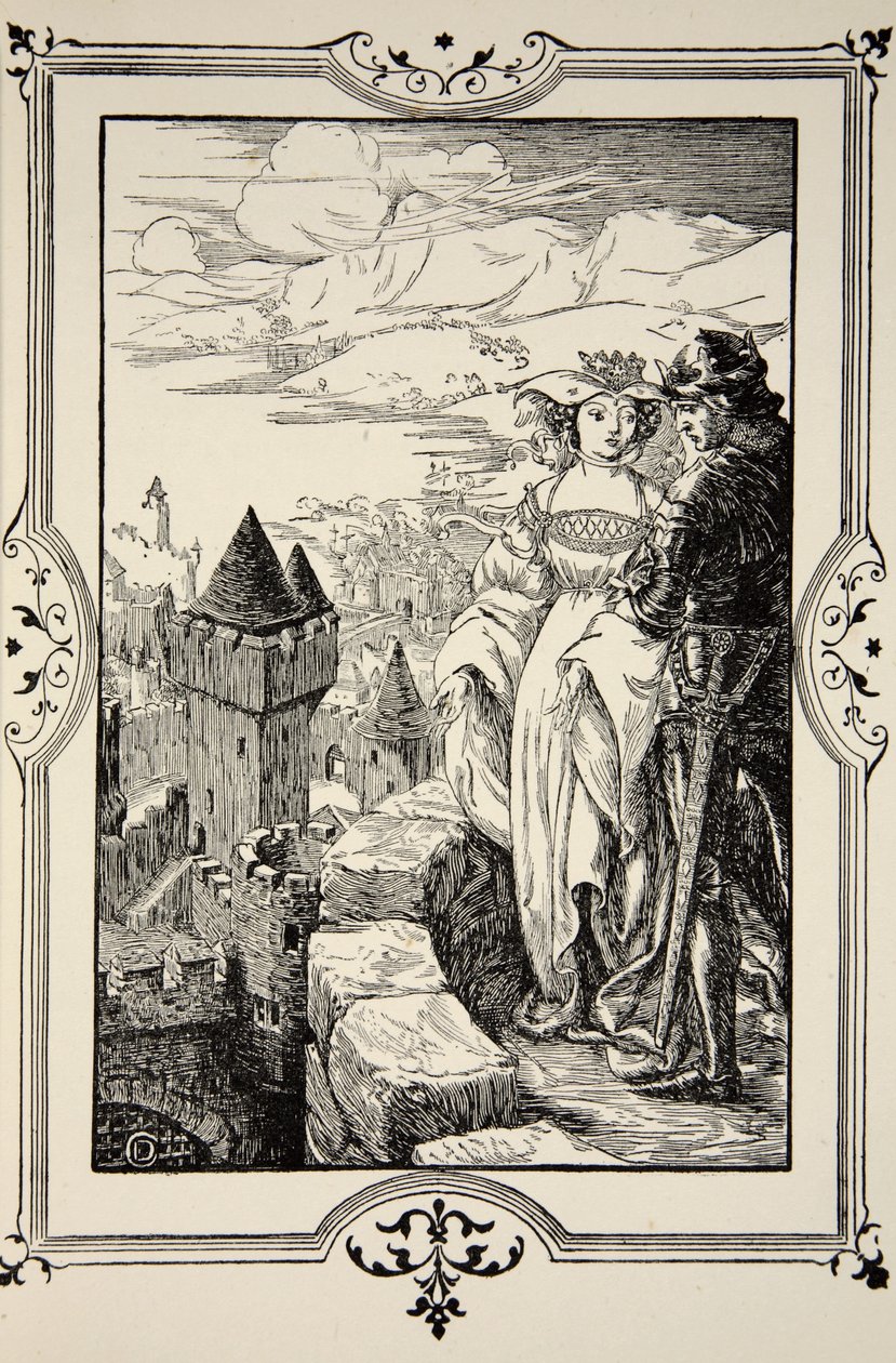 Annoure amena le roi sur les remparts, illustration de 