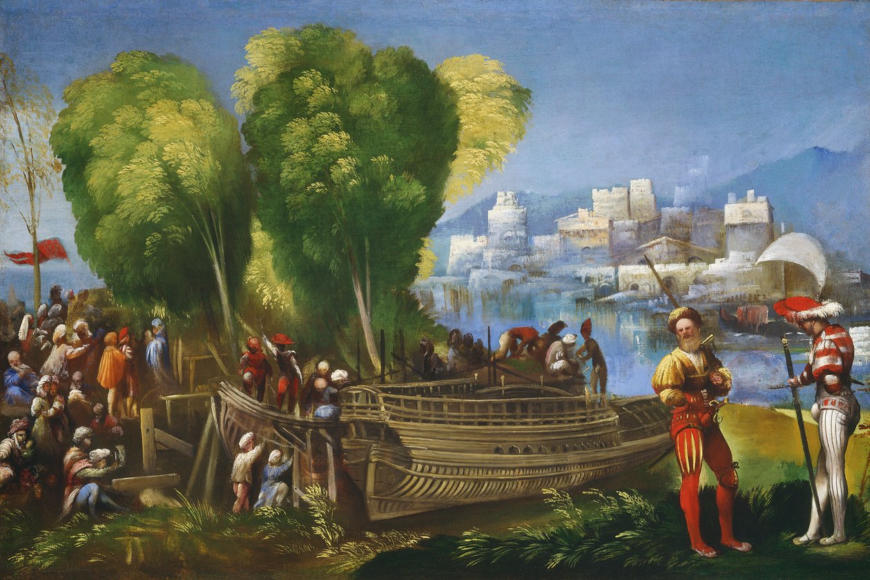 Énée et Achates sur la côte libyenne, vers 1520 - Dosso Dossi