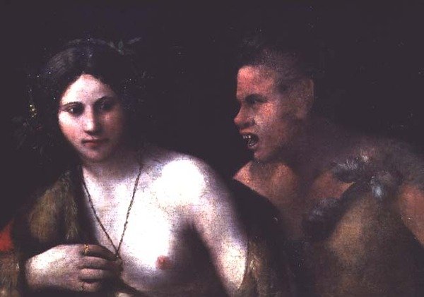 Nymphe et Satyre - Dosso Dossi