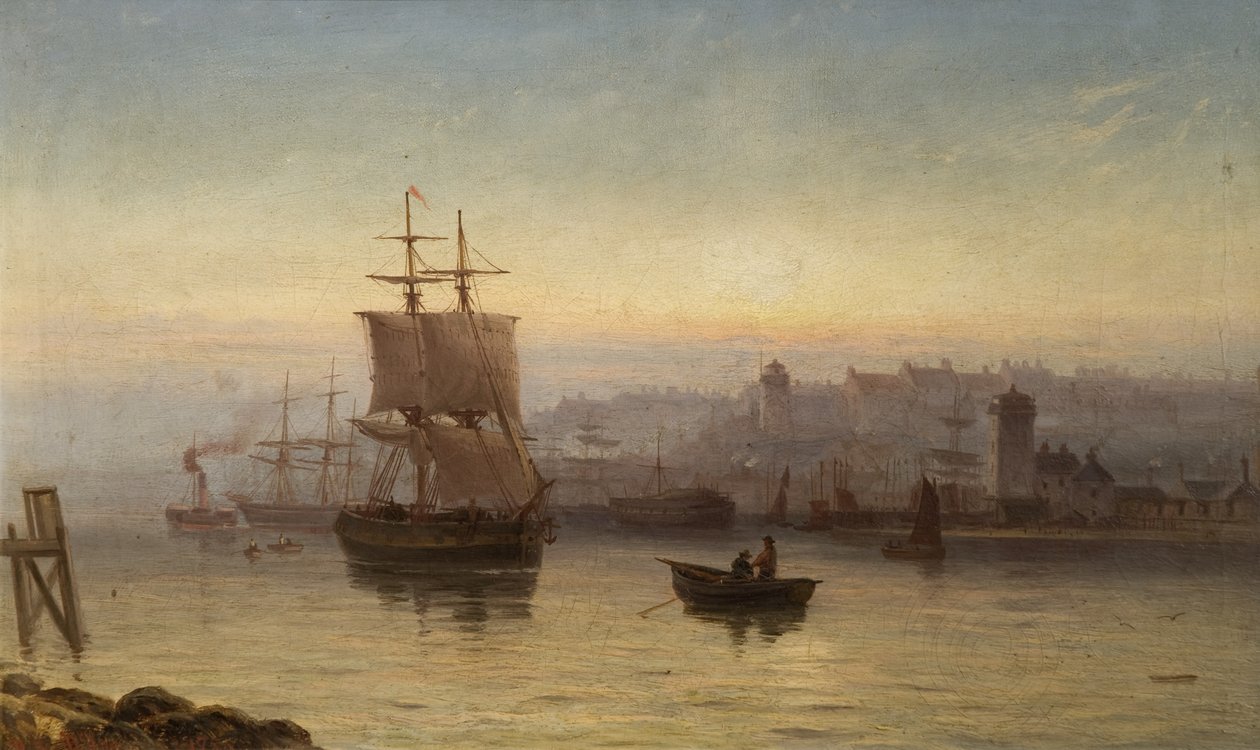 Embouchure de la rivière Tyne, rive nord, 1875 - Duncan F. McLea