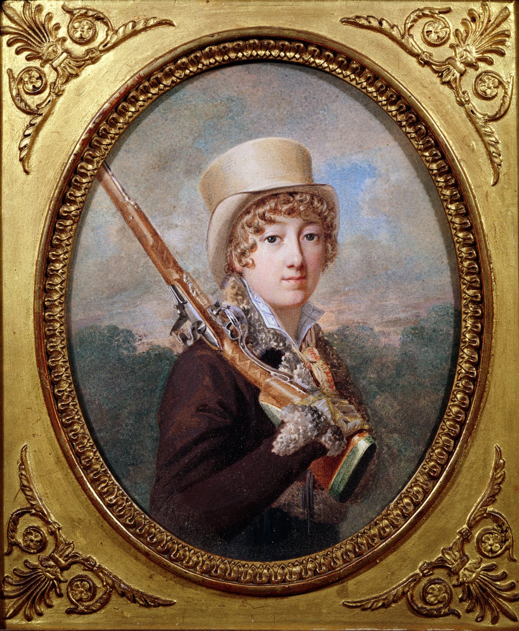 Natalie de Laborde de Méréville, Comtesse Charles de Noailles, dans le parc de Méréville, vers 1805 - Dutailly