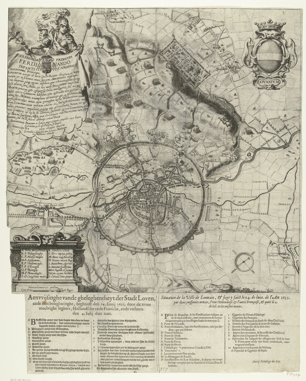 Siège de Louvain par les armées néerlandaises et françaises 1635 - Dutch School