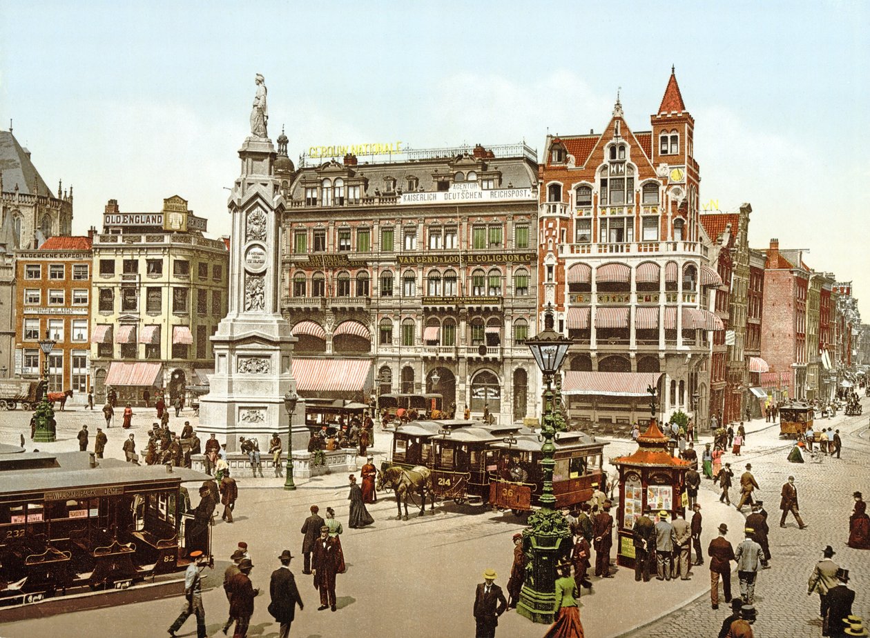 Vue de la Place du Dam à Amsterdam - Dutch Photographer