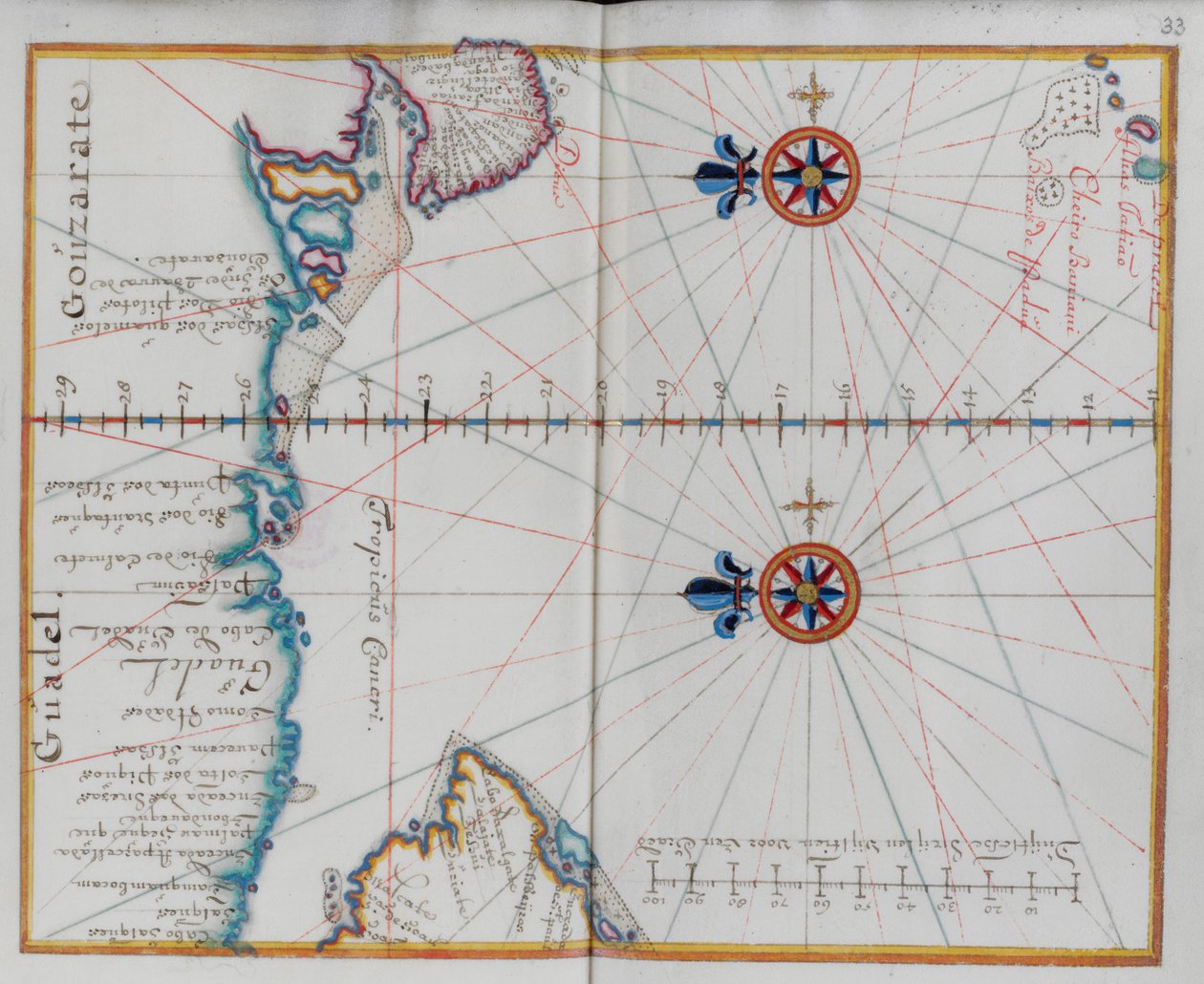 Arabie : Carte de la mer d