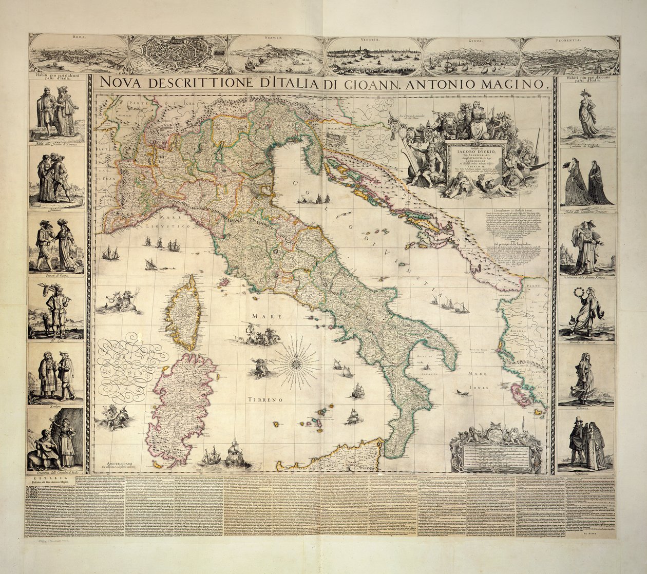 Italie, Atlas Klencke - Dutch School