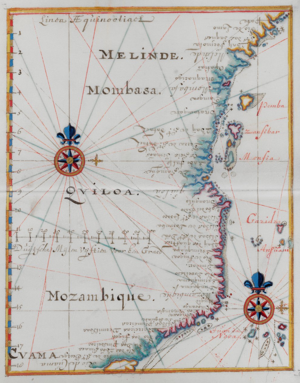 Carte de Mombasa, Afrique de l