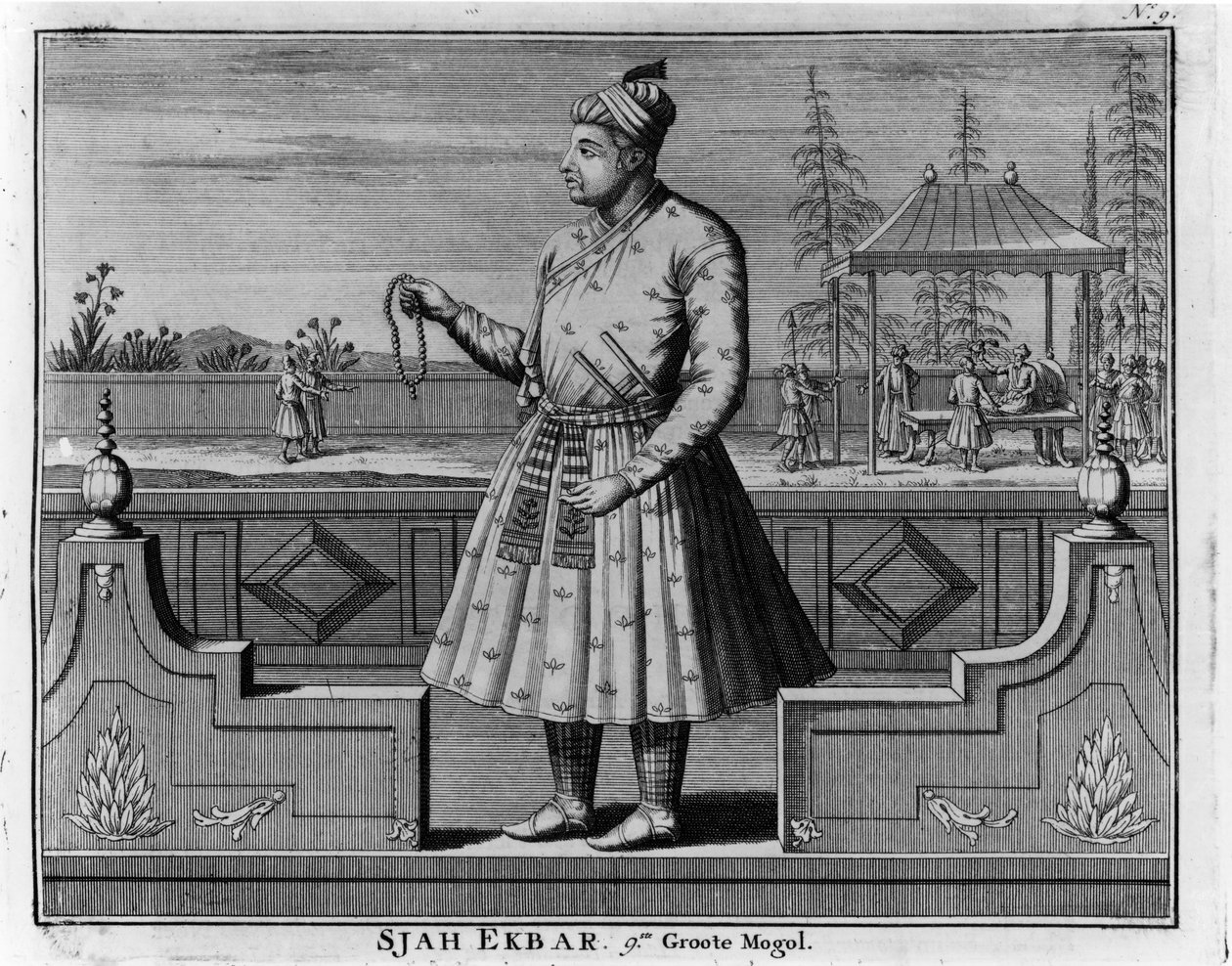 Portrait de Sjah Ekbar - Dutch School