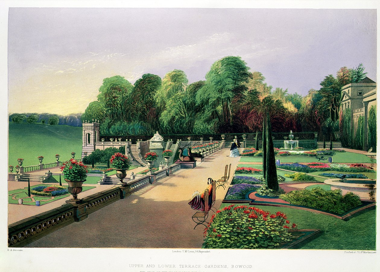 Les Jardins Supérieurs et Inférieurs en Terrasse à Bowood, de 