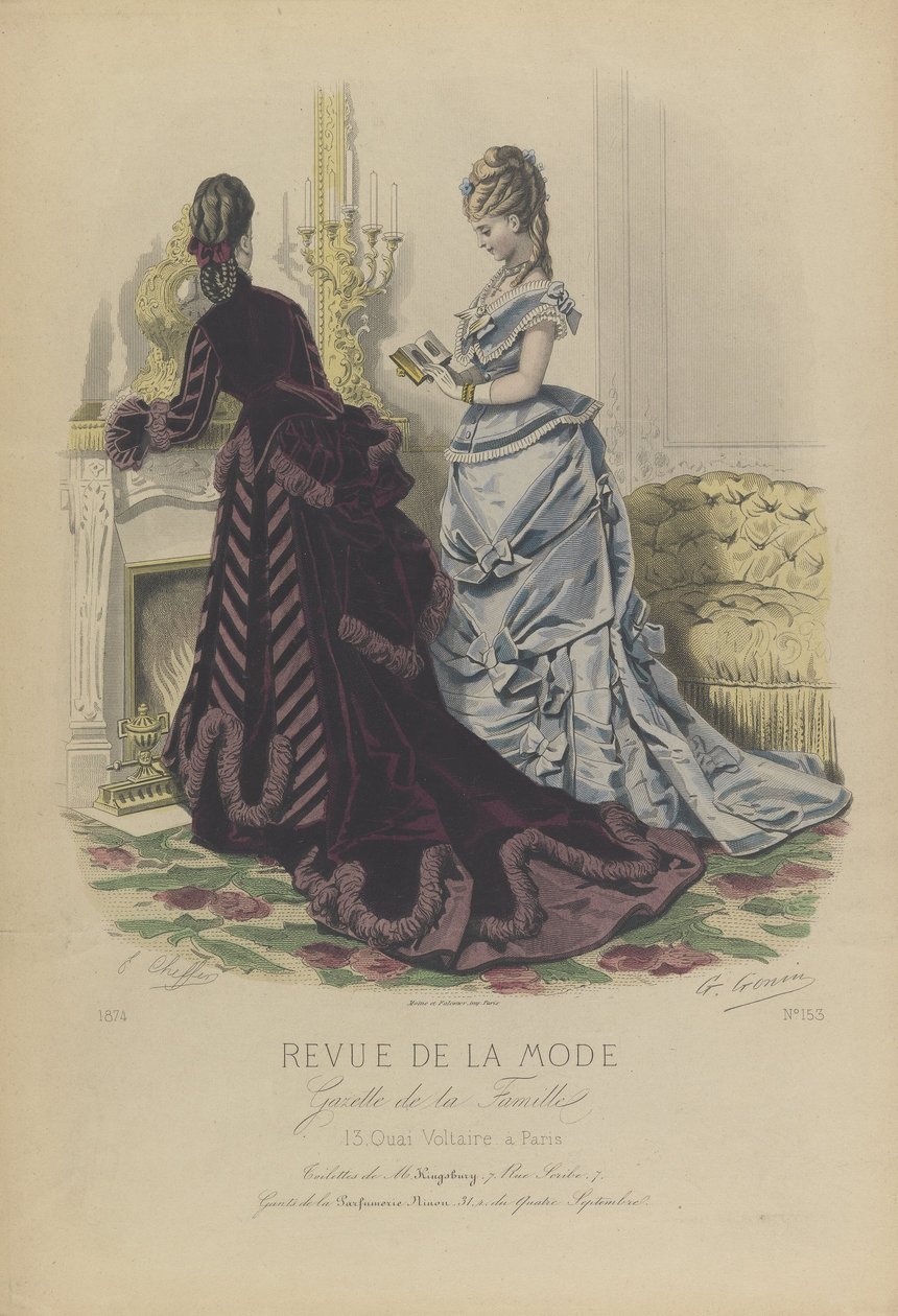 Planche n° 153 dans Revue de la Mode, Gazette de la Famille - E. Cheffer