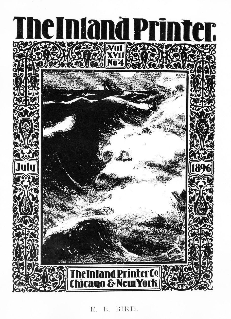Couverture de The Inland Printer, juillet 1896 - E.B Bird