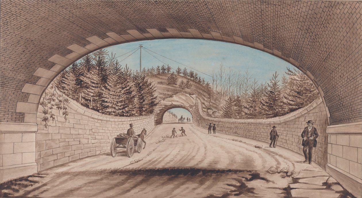 Central Park, route transversale n°2, 1870 - EP