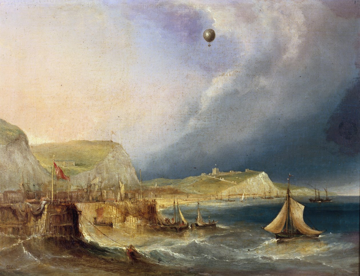 La première traversée en ballon, 7 janvier 1785 - E.W. Cocks