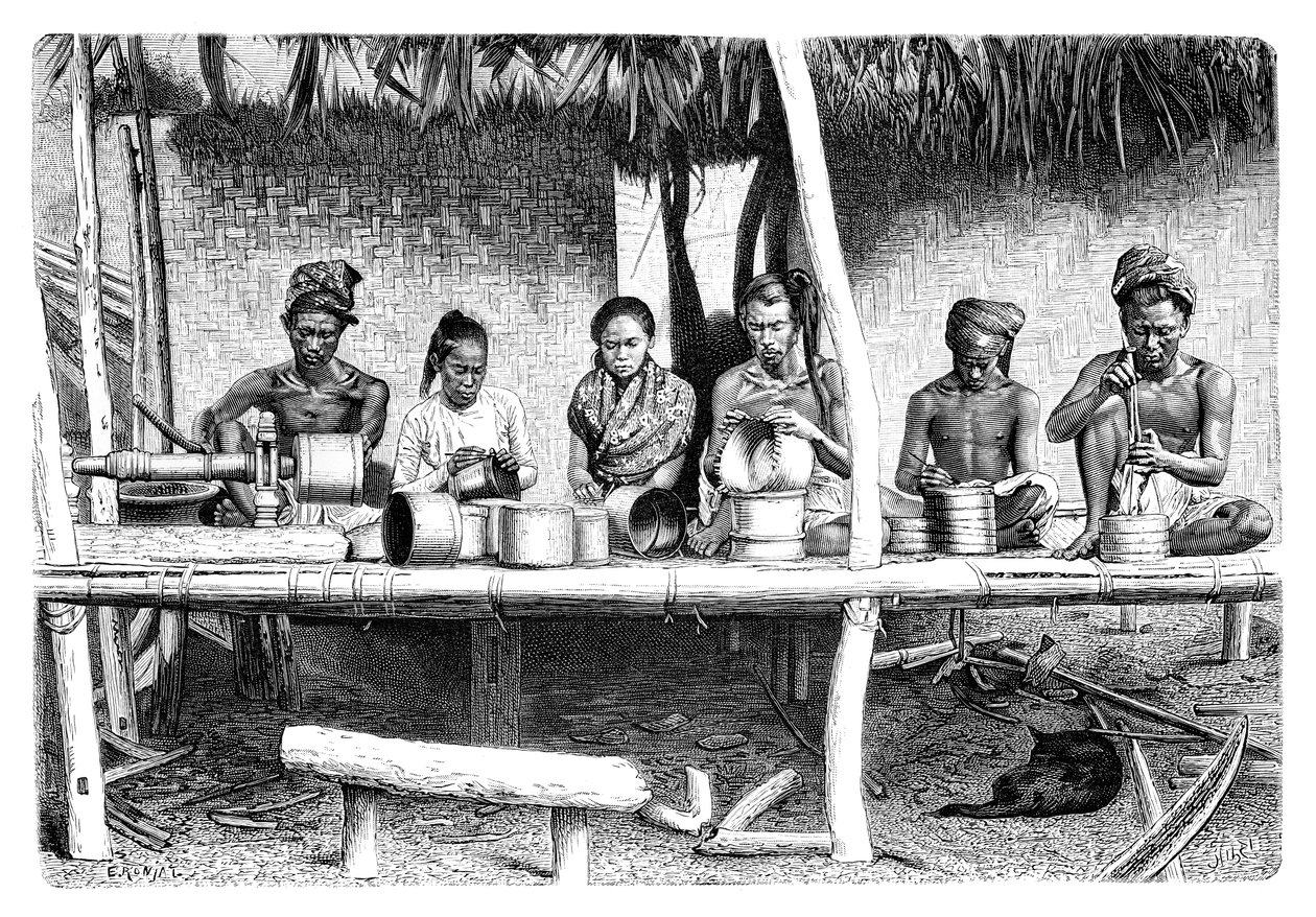 Artisans de Birmanie (Myanmar) - Etienne Antoine Eugene Ronjat