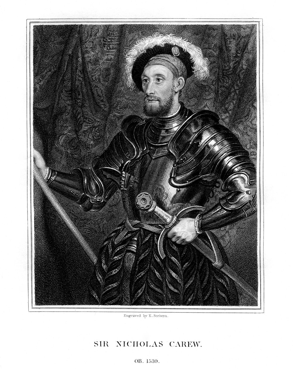 Sir Nicholas Carew, 1823 - E. Scriven