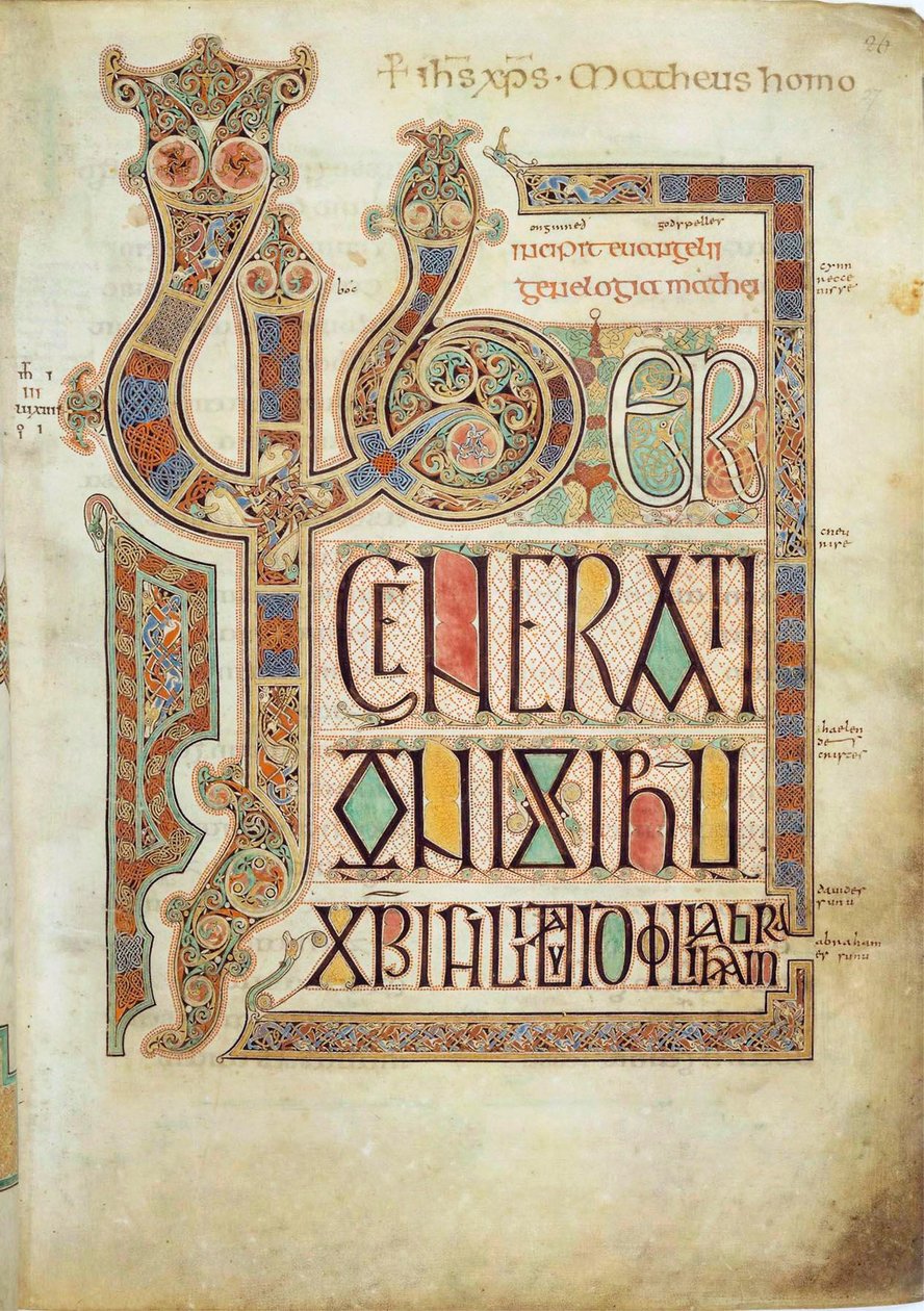 Les Évangiles de Lindisfarne, 715-721 - Eadfrith,