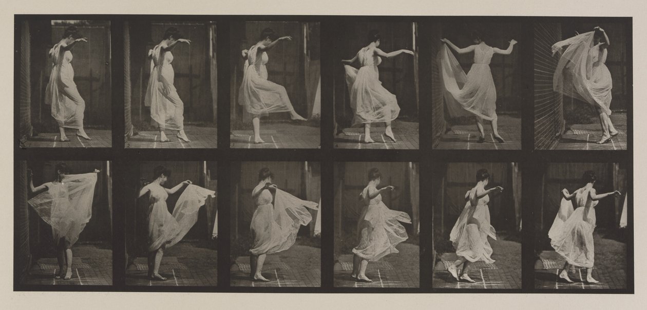 Numéro de plaque 188. Danse (fantaisie), 1887 - Eadweard Muybridge