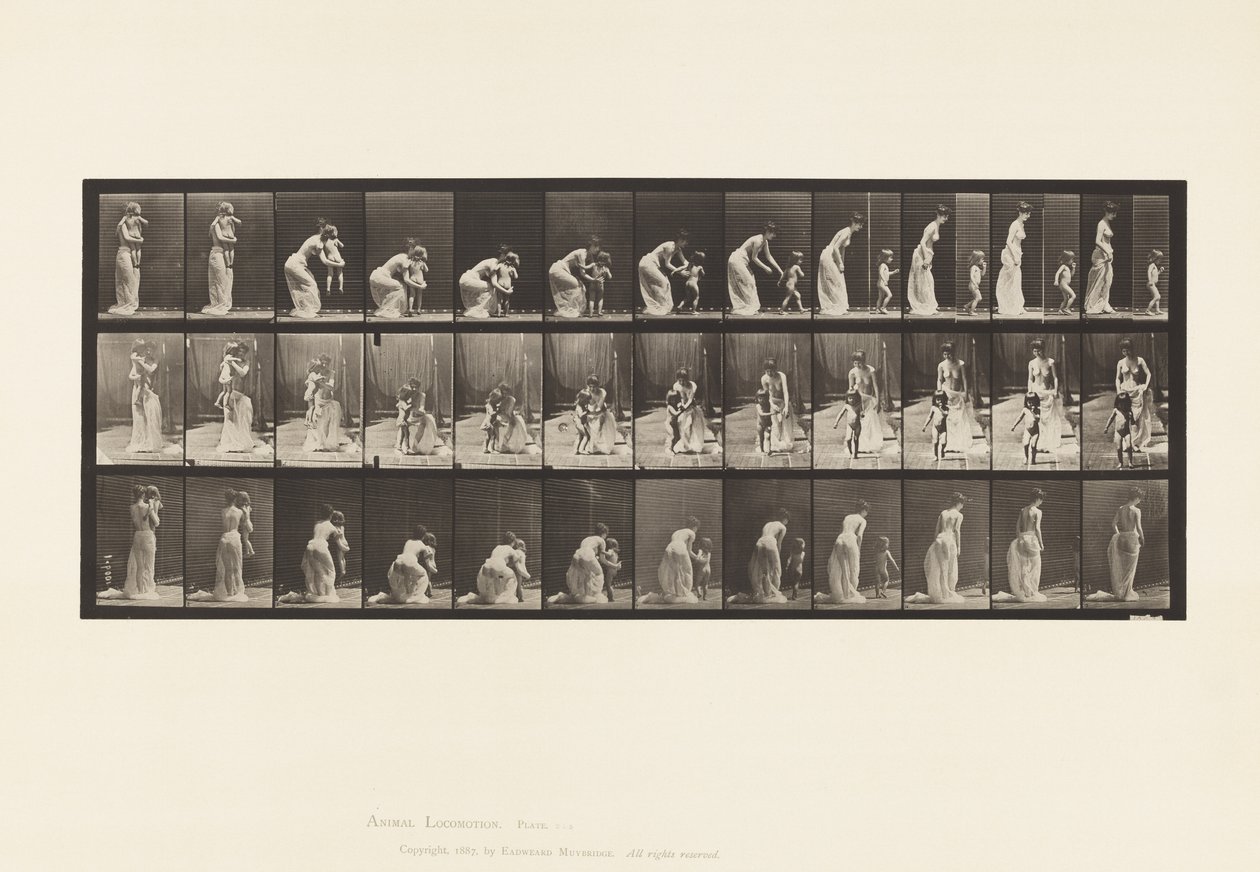 Planche 215. Placer un enfant - Eadweard Muybridge