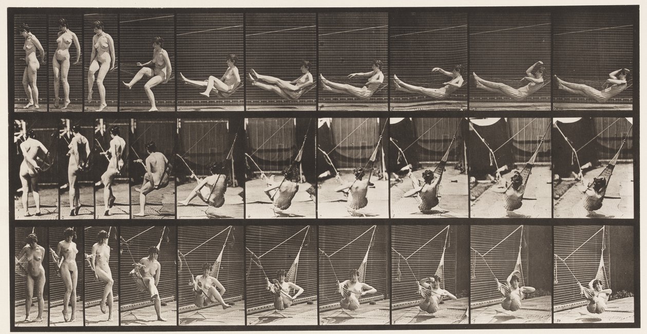 Planche 261. Entrer dans un hamac - Eadweard Muybridge