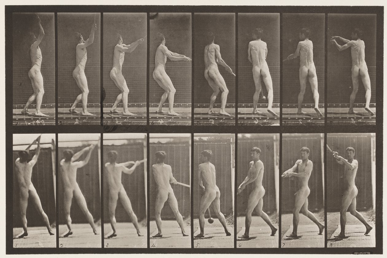 Planche 309. Lancer du marteau - Eadweard Muybridge